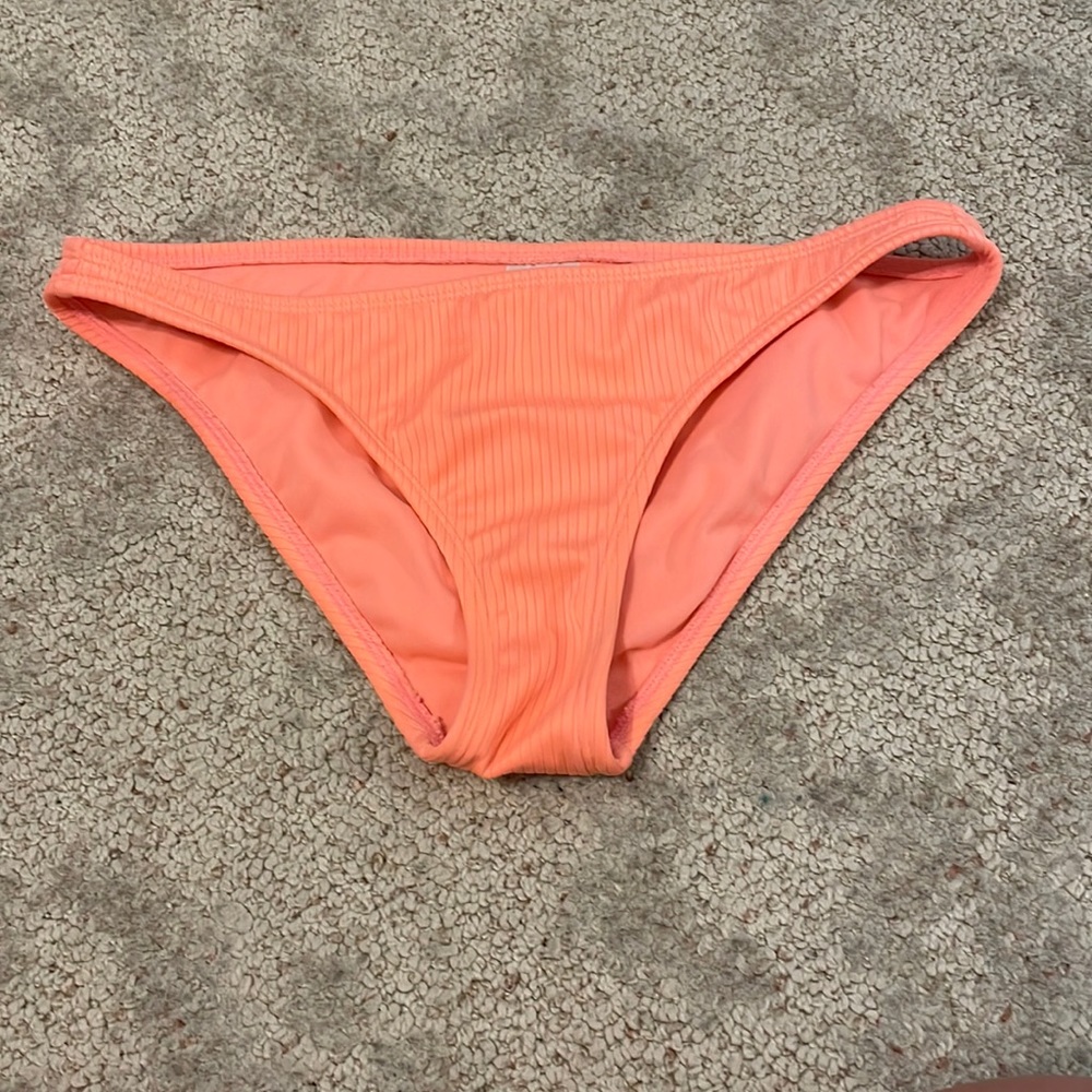 Coral bathing suit bottoms